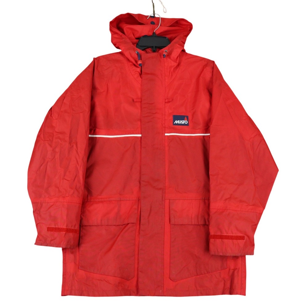 Musto Sailing Jacket Men S Hooded Full Zip Waterproof Windbreaker Yachting Parka